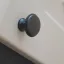 Cento Matt fekete, fém bútorgomb 28 mm átmérő