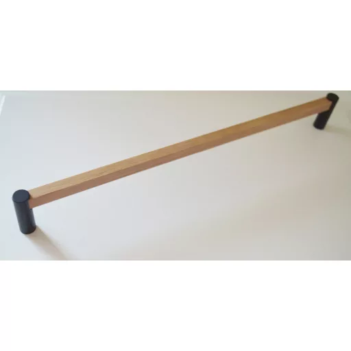 DOT Eiche / Metall-Möbelgriff, 160 mm Lochabstand