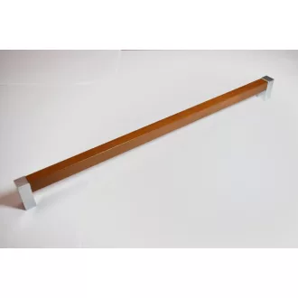   Kunststoff-Möbelgriffe, Kunststoff in Chrom- und Holzoptik, 320 mm Lochweite, Modern Style 