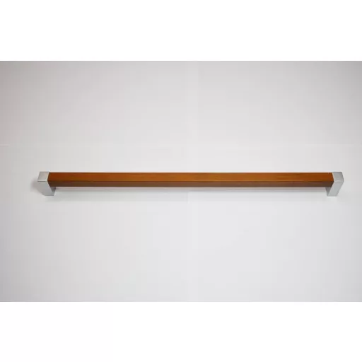 Kunststoff-Möbelgriffe, Kunststoff in Chrom- und Holzoptik, 320 mm Lochweite, Modern Style 