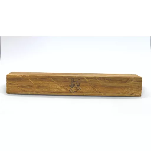 Möbelgriff aus Holz, lasergraviert, mit Drachenmotiv 
