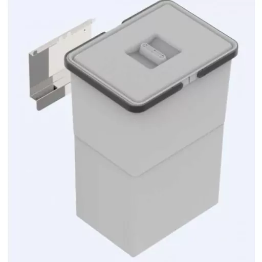 Ajtóra szerelhető hulladékgyüjtő, 24L, szürke