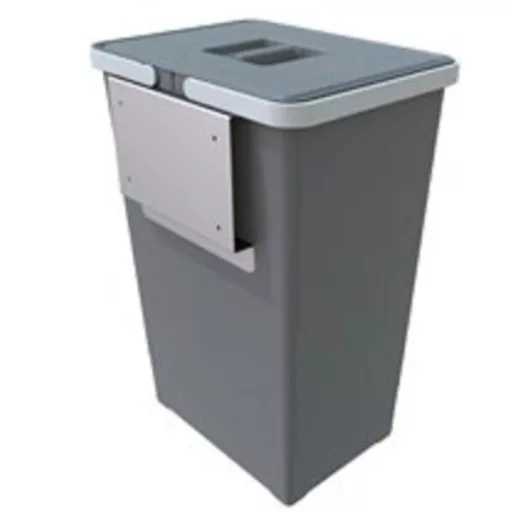 Ajtóra szerelhető hulladékgyüjtő, 24L, szürke