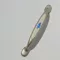 Metall-Kunststoff-Möbelgriff, champagnerblaues Blumenmuster, Bohrungsdurchmesser 96 mm