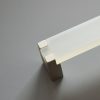 Fém-műanyag bútorfogantyú, fehér - pezsgő színű, 128 mm furattávval