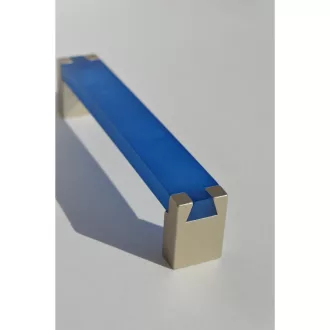 Blau - champagnerfarbener Möbelgriff aus Metall-Kunststoff