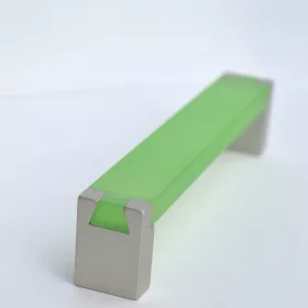 Grün - champagnerfarbener Möbelgriff aus Metall-Kunststoff