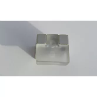   Transparent - champagnerfarben, Metall-Kunststoff-Möbelgriff