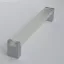 Metall-Acryl-Möbelgriff, matt verchromt - opalweiß, 160 mm Lochabstand
