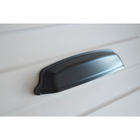   EVER fém bútorfogantyú, matt fekete színű, 128 mm furattáv