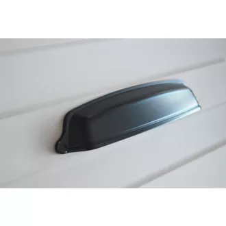   EVER Möbelgriff aus Metall, matt schwarz farben, 128 mm Bohrung