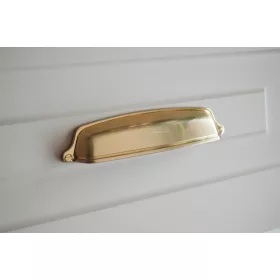 EVER fém bútorfogantyú, pezsgő színű, 128 mm furattáv