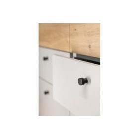 STRUCTURE Fekete színű, fém bútorgomb