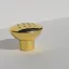 Möbelknopf aus Metall, goldfarben