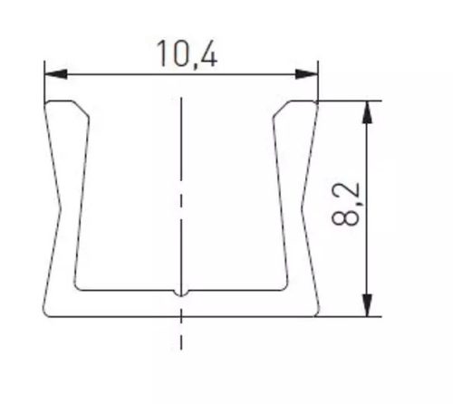 LED Profil, 2 méter, csavarozható, alu szín