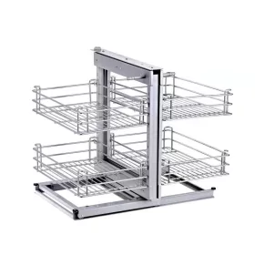   GM10010 Magic Corner – Innenmetallgitter für Eckschränke, chromfarben
