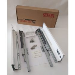 Gently closing narrow-walled drawer system 75/350 mm