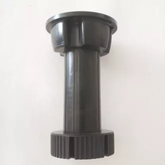 Állítható műanyag bútorláb, fekete színű, 150 mm
