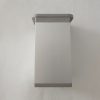 Bútorláb, szögletes, matt alumínium színű, 60 mm