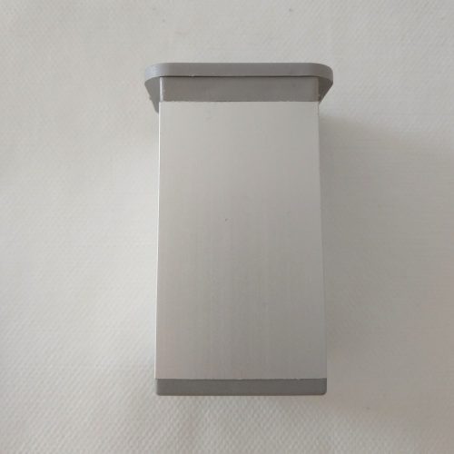 Möbelbein, quadratisch, Aluminium matt, 60 mm