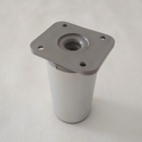 Möbelfuß, zylindrisch, Aluminium matt, 150 mm