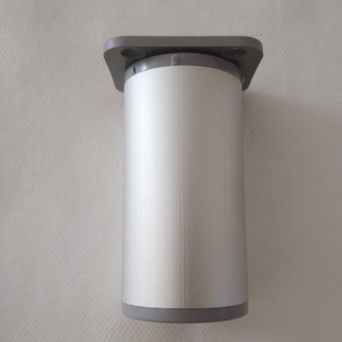 Möbelfuß, zylindrisch, Aluminium matt, 150 mm