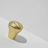 Möbelknopf aus Metall in mattem Gold