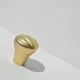 Möbelknopf aus Metall in mattem Gold