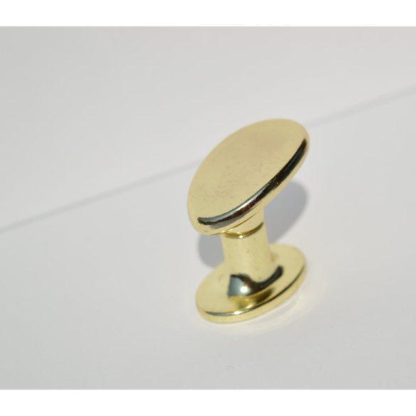 Gold coloured metal furniture knob