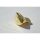 Fém bútorgomb, arany színű, 16 mm furattávval