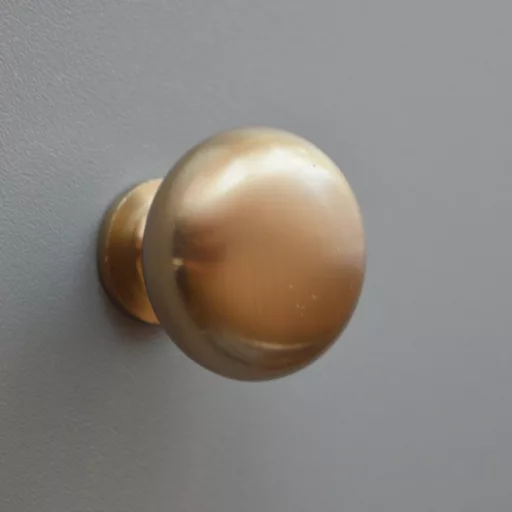 Möbelknopf aus Metall, champagnerfarben 