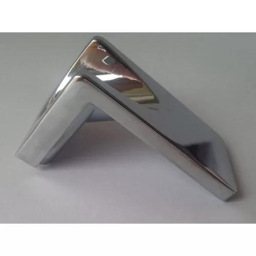 Möbelgriff aus Metall, glänzend verchromt, 16 mm Lochabstand