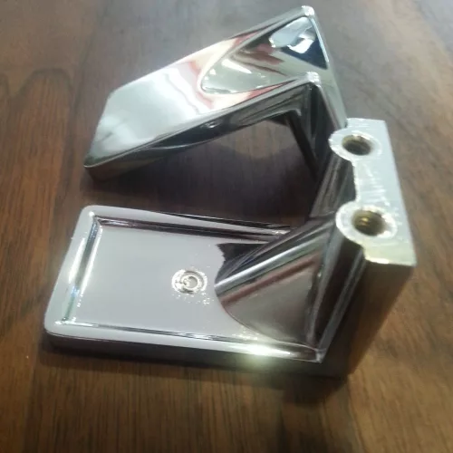 Möbelgriff aus Metall, glänzend verchromt, 16 mm Lochabstand