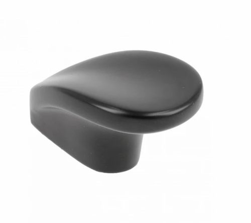 VENICE Möbelknopf aus Metall, Tropfenform, matt schwarz farben