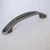 Metall-Möbelgriff, Farbe antikschwarz, Bohrung 96 mm