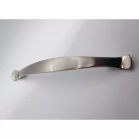   Fém bútorfogantyú, szatén króm színű, 128 mm furattávval