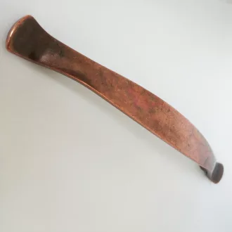   MODERN BEAUTY BUTTOR BOTTOM, GLÄNZEND ROT MIT ANTIKEM PATINA-EFFEKT, 128 MM BREIT