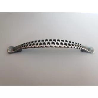 Möbelgriff aus Metall, antike Schwarz, 128 mm