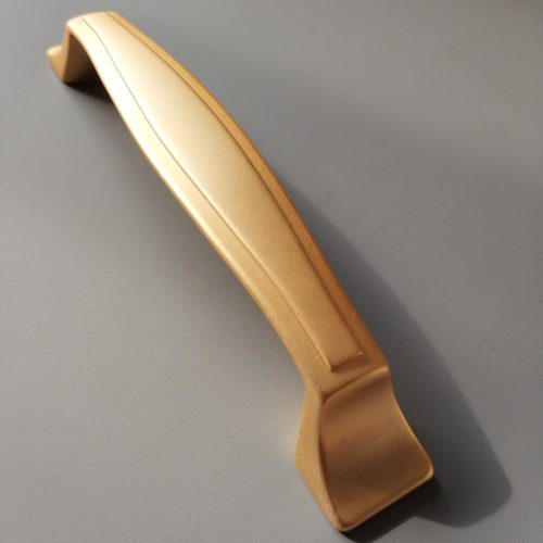 FÉM BÚTORFOGANTYÚ, Matt arany színű, 128 MM furattávolság