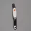 ANTRACIT Metallspitzen - Weißes Porzellan, Calla-Motiv, 128 mm Lochabstand