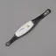 ANTRACIT Metallspitzen - Weißes Porzellan, Blumenmotiv, 96 und 128 mm Lochabstand 