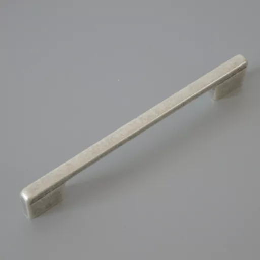 Fém bútorfogantyú, sarki ezüst színű, 128 és 160 mm furattávval 