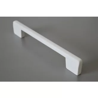   Fém bútorfogantyú, festett fehér színű, 128 és 160 mm furattávval 