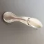 Porcelán-Fém BÚTORFOGANTYÚ, Óezüst színű,  96 mmfurattáv