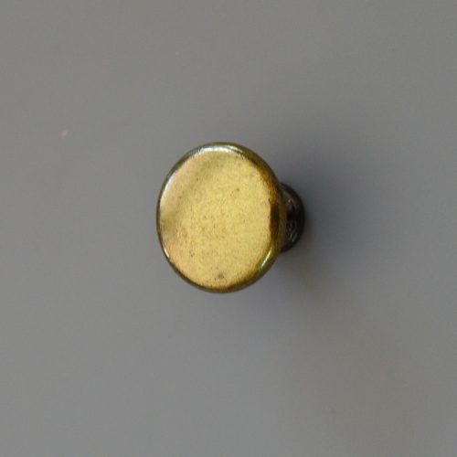 Fém bútorgomb, fényes bronz színű