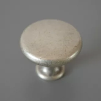 Metall-Möbelknopf, Ecke silber