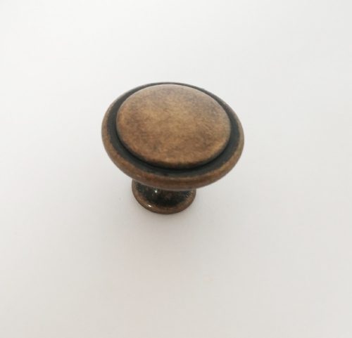 Fém bútorgomb, antik bronz színű
