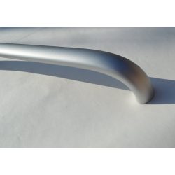 Metal furniture handle, matt chrome colour, 288 mm bore size