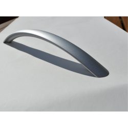 Metal furniture handle in matt chrome