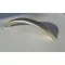 Möbelgriff aus Metall, Farbe Nickel matt, Bohrung 128 mm